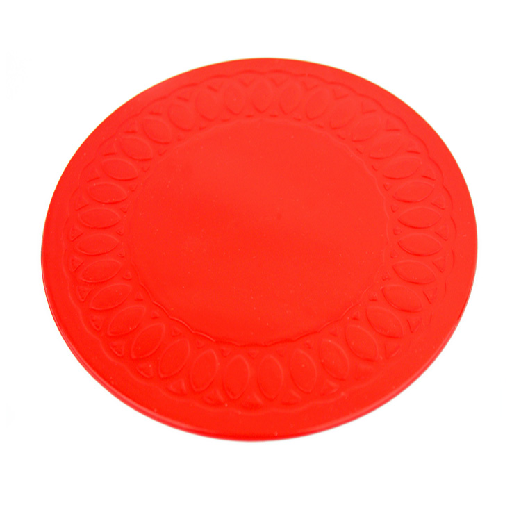 Rutschfeste Unterlage aus Dycem-Material (kreisrund, Durchmesser 19 cm, rot)