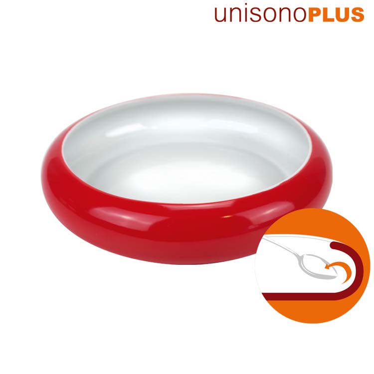 unisonoPLUS Spezial-Schale Porzellan mit Schiebekante flach - farbig