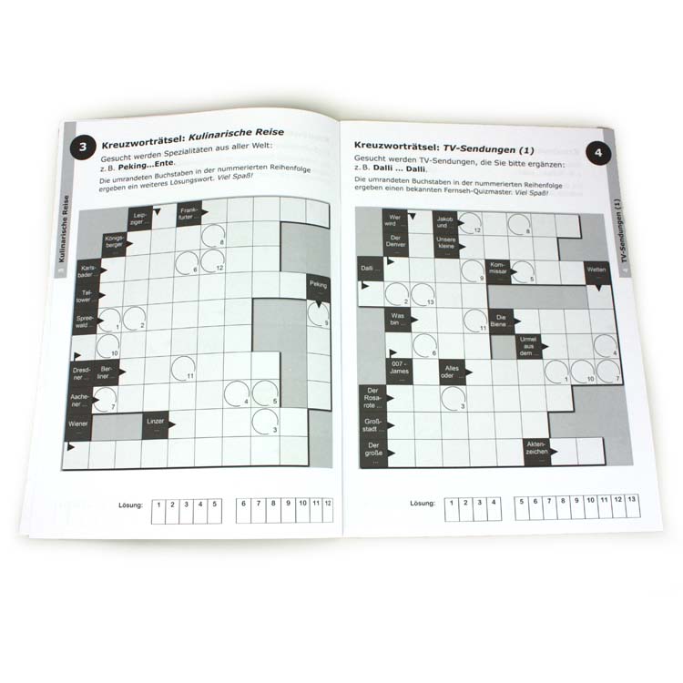 Kreuzworträtsel - Spaß mit 20 Themenrätseln