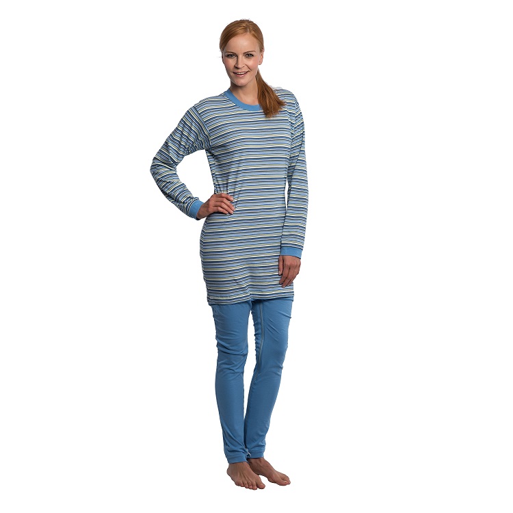 Suprima Pyjama-Pflegeoverall  Schlafanzug Einteiler, hellblau S