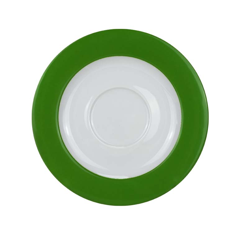 unisonoPLUS Untertasse für stapelbare Tasse, Fahne grün