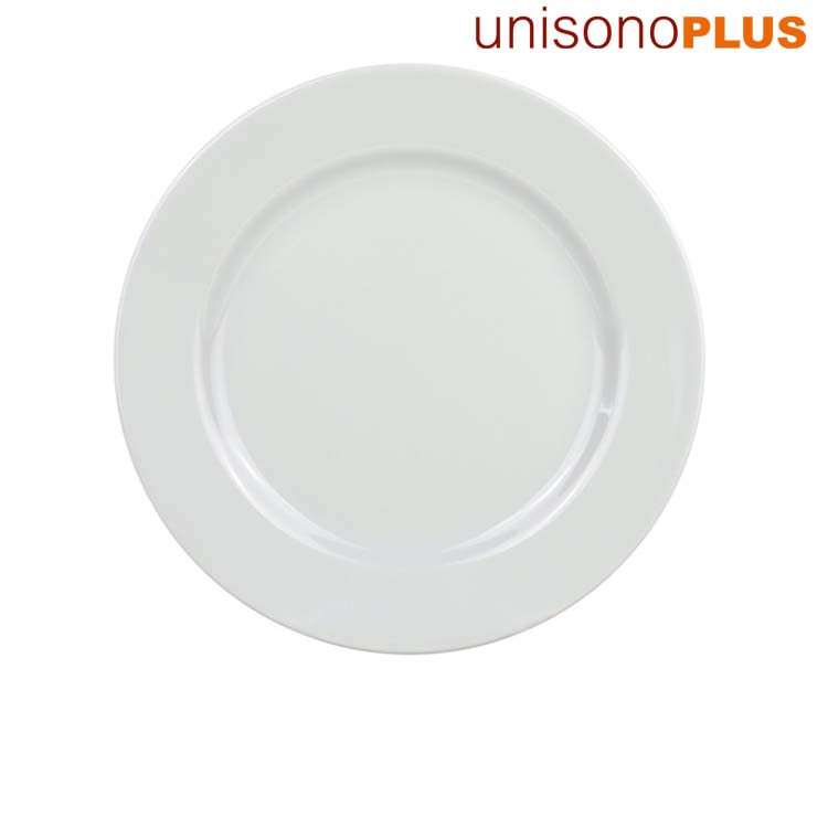 unisonoPLUS Speiseteller Porzellan, flach 24 cm - weiß